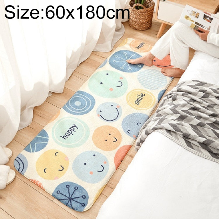 Thảm sọc hoạt hình cho sofa nhà, thảm phòng ngủ cạnh giường, thảm chống trượt lông cừu, kích thước 40×120 cm, 60×160 cm, 60×180 cm