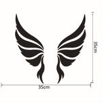 Decal dán tường trang trí ba chiều pha lê cánh thiên thần gương trang trí phòng ngủ