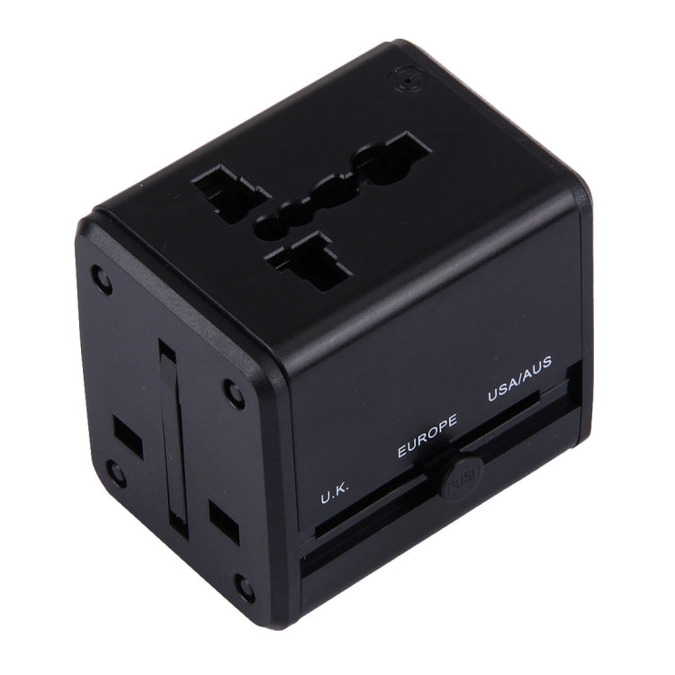 Bộ chuyển đổi phích cắm du lịch toàn cầu có thể giấu với cổng sạc USB kép tích hợp cho Mỹ, Anh, Úc, EU