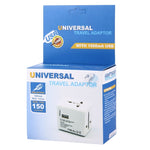 Bộ chuyển đổi phích cắm du lịch toàn cầu có thể giấu với cổng sạc USB kép tích hợp cho Mỹ, Anh, Úc, EU