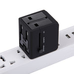 Adapter Sạc Ổ Cắm USB Đôi 5V 2.1A, Phích Cắm UK / EU / US / AU, 5V 2.1A