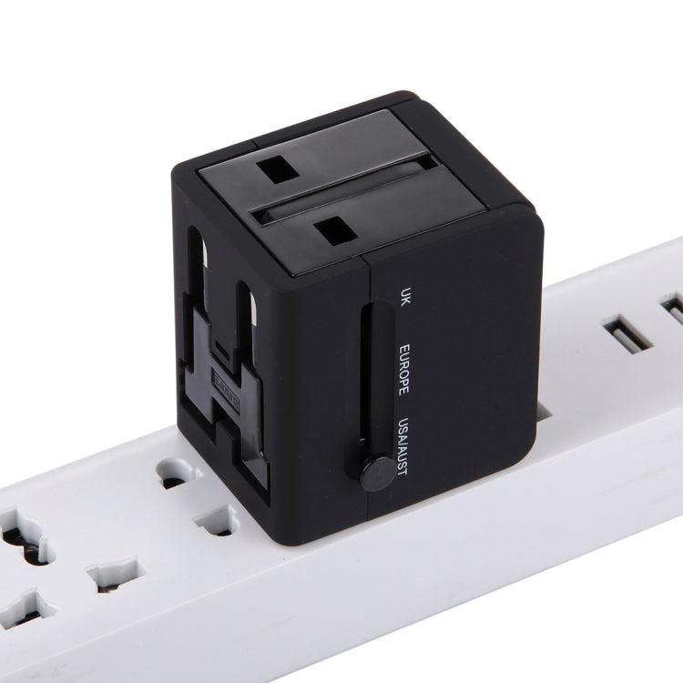Adapter Sạc Ổ Cắm USB Đôi 5V 2.1A, Phích Cắm UK / EU / US / AU, 5V 2.1A