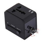 Adapter Sạc Ổ Cắm USB Đôi 5V 2.1A, Phích Cắm UK / EU / US / AU, 5V 2.1A