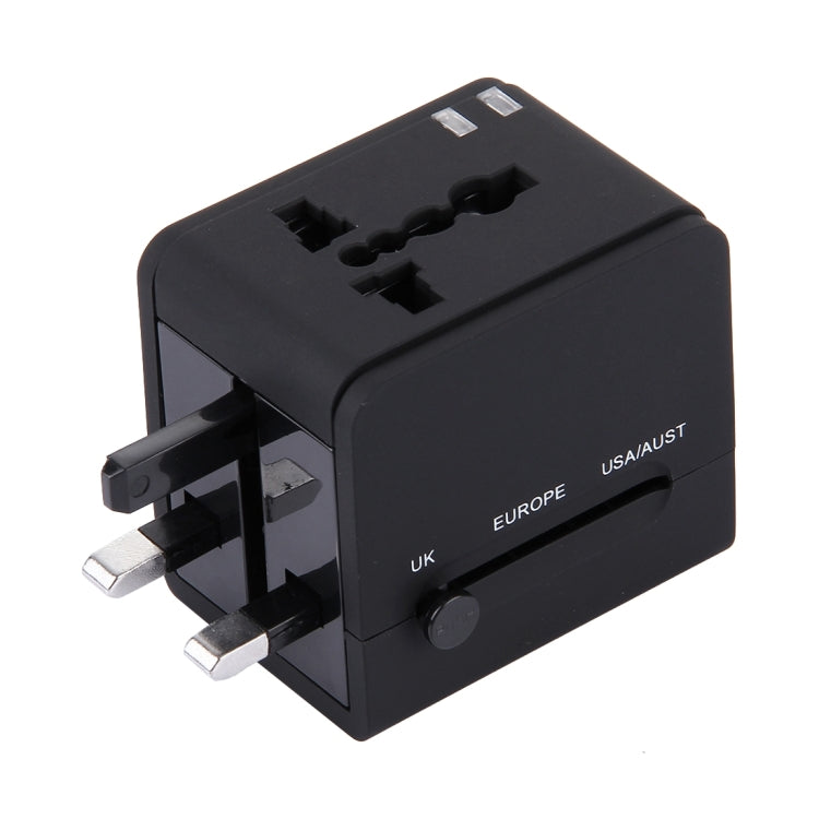 Adapter Sạc Ổ Cắm USB Đôi 5V 2.1A, Phích Cắm UK / EU / US / AU, 5V 2.1A
