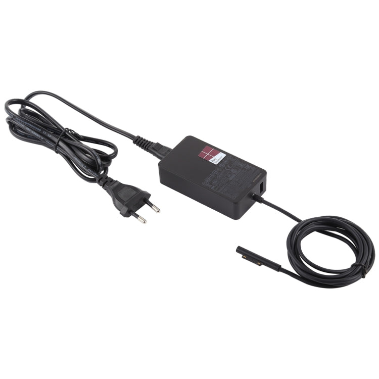 Adapter nguồn AC 44W 15V 2.58A cho Microsoft Surface Pro 5 1796 / 1769, phích cắm EU, phích cắm EU