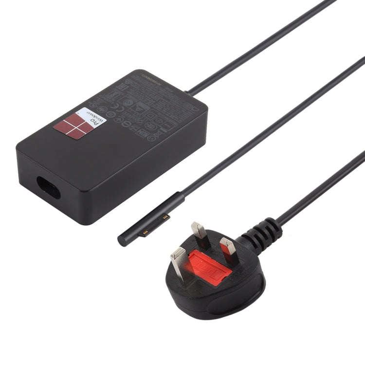 Adapter nguồn AC 44W 15V 2.58A cho Microsoft Surface Pro 5 1796 / 1769, phích cắm UK, phích cắm UK