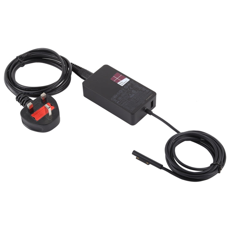 Adapter nguồn AC 44W 15V 2.58A cho Microsoft Surface Pro 5 1796 / 1769, phích cắm UK, phích cắm UK