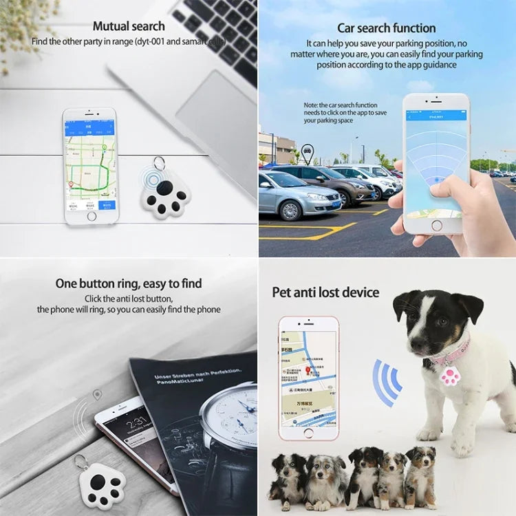HYC09 Thiết bị định vị GPS thông minh mini cho thú cưng, Định vị Bluetooth
