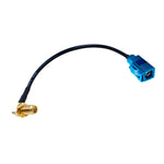 Cáp RG174 đầu nối SMA đực góc 20cm sang đầu nối Fakra Z cái, SMA đực góc sang Fakra Z cái