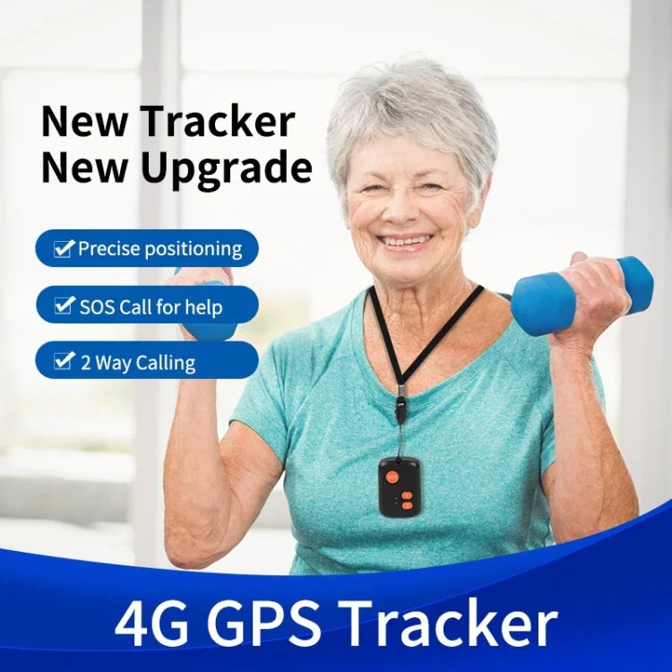 V51 B kiểu chống nước IP67 nút SOS khẩn cấp 4G LTE 3G 2G GSM cho người già, thiết bị định vị GPS cho Bắc Mỹ / Nam Mỹ, V51 B kiểu