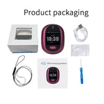 REACHFAR RF-V45-B Mặt đồng hồ thông minh GPS mini cảm ứng, Hỗ trợ SOS / Camera / Quản lý sức khỏe / 4G LTE, Dùng cho Bắc Mỹ / Nam Mỹ / Úc, RF-V45-B Màn hình cảm ứng