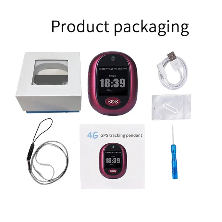 REACHFAR RF-V45-B Mặt đồng hồ thông minh GPS mini cảm ứng, Hỗ trợ SOS / Camera / Quản lý sức khỏe / 4G LTE, Dùng cho Bắc Mỹ / Nam Mỹ / Úc, RF-V45-B Màn hình cảm ứng