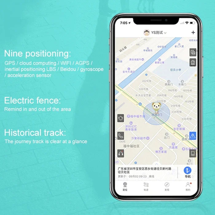 Thiết bị định vị GPS / AGPS / WiFi / LBS xe hơi S3 Mini cho trẻ em, người già, thú cưng, S3