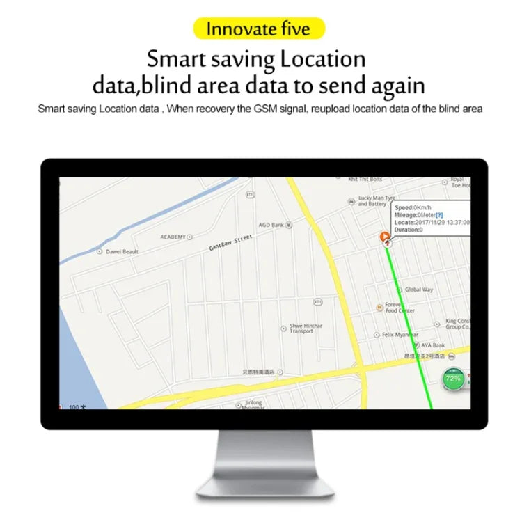 Thiết bị định vị xe hơi xe tải TK108 2G 4PIN theo dõi thời gian thực GSM GPRS GPS, hỗ trợ AGPS có rơle và pin, 4PIN