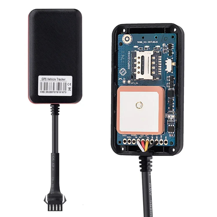 Thiết bị định vị xe hơi xe tải TK108 2G 4PIN theo dõi thời gian thực GSM GPRS GPS, hỗ trợ AGPS có rơle và pin, 4PIN
