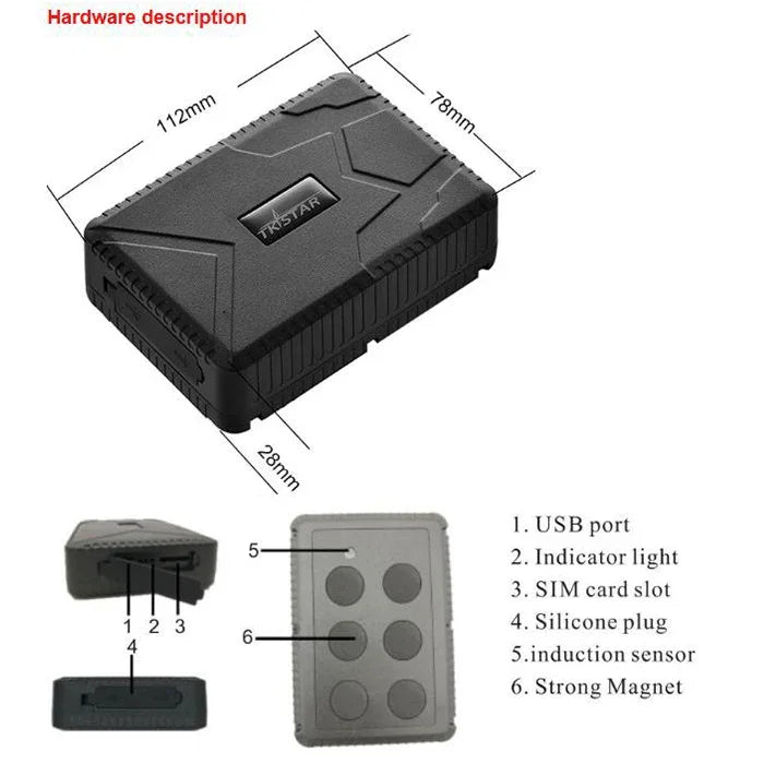 TK915 Magnetic Vehicle 2G GSM GPS Real Time Tracking Tracker, 2G