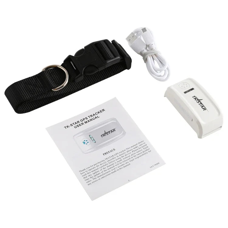 TK-909 Thiết bị định vị GPS / GPRS / GSM cho thú cưng, Vòng cổ theo dõi thời gian thực, TK-909