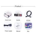 Máy chơi game video HD Mini TV cổ điển Retro, Tích hợp 600 trò chơi, Phích cắm EU, 600 trò chơi (Phích cắm EU), 600 trò chơi (Phích cắm US)