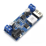 Bộ chuyển đổi nguồn hạ áp DC 24V/12V sang 5V 5A, module giảm điện áp sạc USB