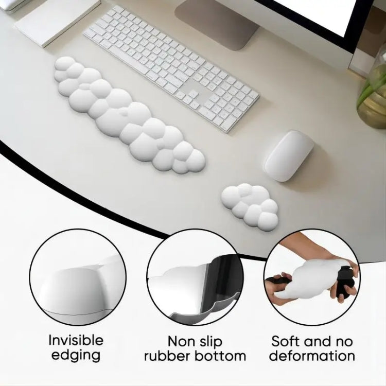 Miếng lót chuột bằng mút hoạt tính đỡ cổ tay đám mây cho bàn làm việc văn phòng