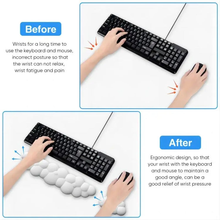 Miếng lót chuột bằng mút hoạt tính đỡ cổ tay đám mây cho bàn làm việc văn phòng