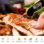 TS-BY52-Y Nhiệt kế đầu dò gập gọn chống thấm nước cho bếp nấu ăn BBQ (Màu vàng), TS-BY52-Y