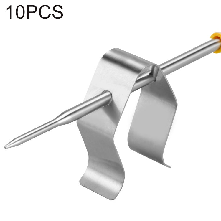 Bộ 10 giá đỡ đầu dò cho bếp nướng BBQ gia đình, thông số kỹ thuật: giá đỡ đầu dò một lỗ, một lỗ