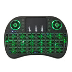 Support Language: Arabic i8 Air Mouse Wireless Backlight Keyboard with Touchpad for Android TV Box & Smart TV & PC Tablet & Xbox360 & PS3 & HTPC/IPTV, Arabic
