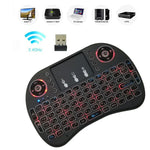 Hỗ trợ ngôn ngữ: Tiếng Nga i8 Bàn phím không dây có đèn nền Air Mouse với bàn di chuột cho Android TV Box & Smart TV & Máy tính bảng PC & Xbox360 & PS3 & HTPC/IPTV, Tiếng Nga
