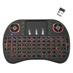 Hỗ trợ ngôn ngữ: Tiếng Pháp i8 Bàn phím không dây có đèn nền Air Mouse với bàn di chuột cho Android TV Box & Smart TV & Máy tính bảng PC & Xbox360 & PS3 & HTPC/IPTV, Tiếng Pháp