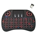 Hỗ trợ ngôn ngữ: Tiếng Ý i8 Bàn phím không dây có đèn nền Air Mouse với bàn di chuột cho Android TV Box & Smart TV & Máy tính bảng PC & Xbox360 & PS3 & HTPC/IPTV, Tiếng Ý