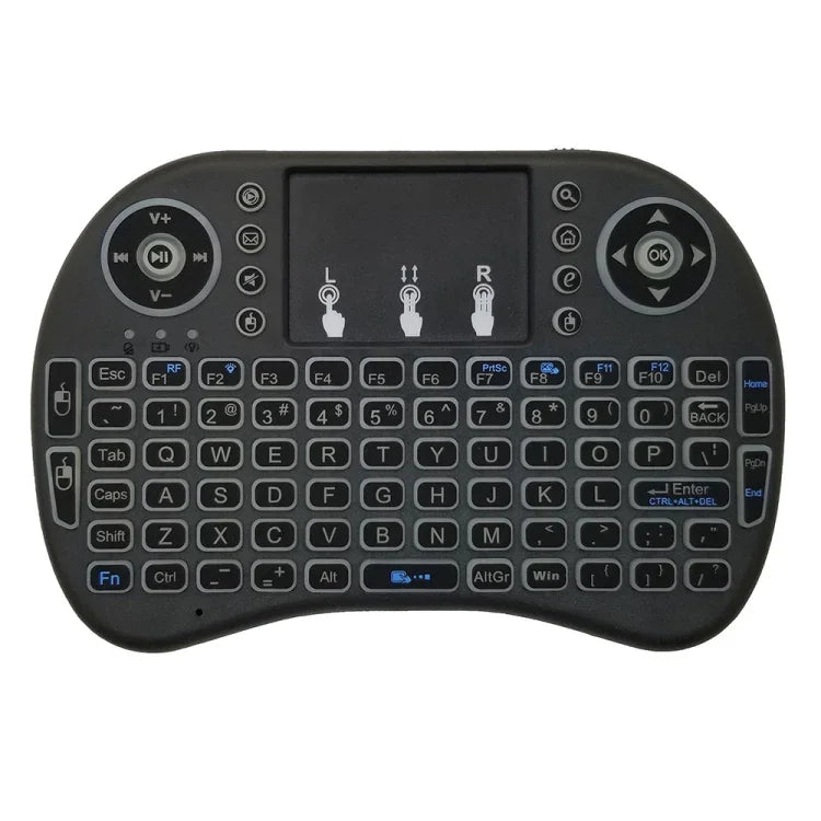 Hỗ trợ ngôn ngữ: Bàn phím không dây i8 Air Mouse có đèn nền và Touchpad cho Android TV Box & Smart TV & Máy tính bảng PC & Xbox360 & PS3 & HTPC/IPTV, tiếng Anh