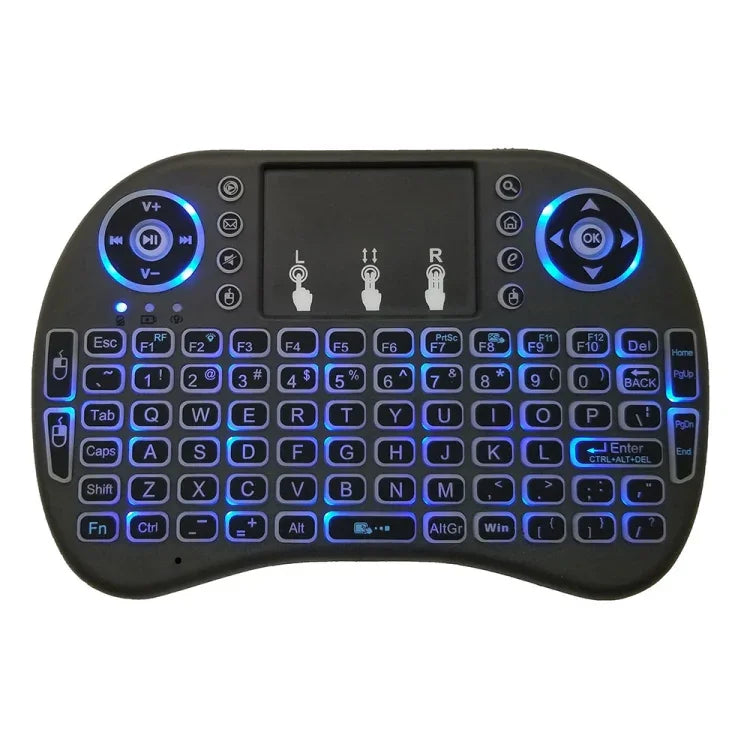 Hỗ trợ ngôn ngữ: Bàn phím không dây i8 Air Mouse có đèn nền và Touchpad cho Android TV Box & Smart TV & Máy tính bảng PC & Xbox360 & PS3 & HTPC/IPTV, tiếng Anh