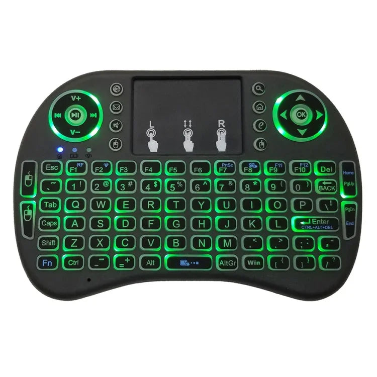 Hỗ trợ ngôn ngữ: Bàn phím không dây i8 Air Mouse có đèn nền và Touchpad cho Android TV Box & Smart TV & Máy tính bảng PC & Xbox360 & PS3 & HTPC/IPTV, tiếng Anh