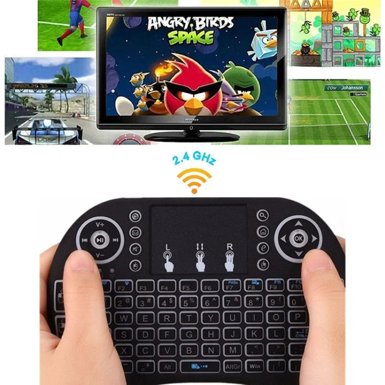 Hỗ trợ ngôn ngữ: Bàn phím không dây i8 Air Mouse có Touchpad cho Android TV Box & Smart TV & Máy tính bảng PC & Xbox360 & PS3 & HTPC/IPTV, tiếng Nga