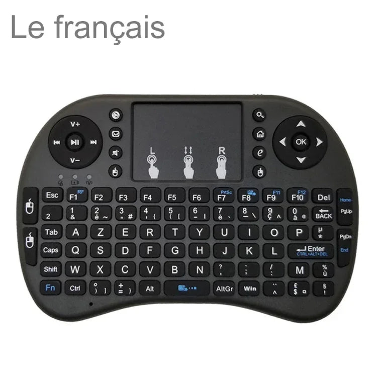 Hỗ trợ ngôn ngữ: Bàn phím không dây i8 Air Mouse có Touchpad cho Android TV Box & Smart TV & Máy tính bảng PC & Xbox360 & PS3 & HTPC/IPTV, tiếng Pháp