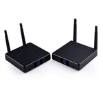 Measy FHD686 Full HD 1080P 3D 5-5.8GHz Wireless HDMI Transmitter (Transmitter + Receiver) with Display, Supports Infrared Remote Control & Wireless Same Screen Function, Transmission Distance: 200m, FHD686 with Display
