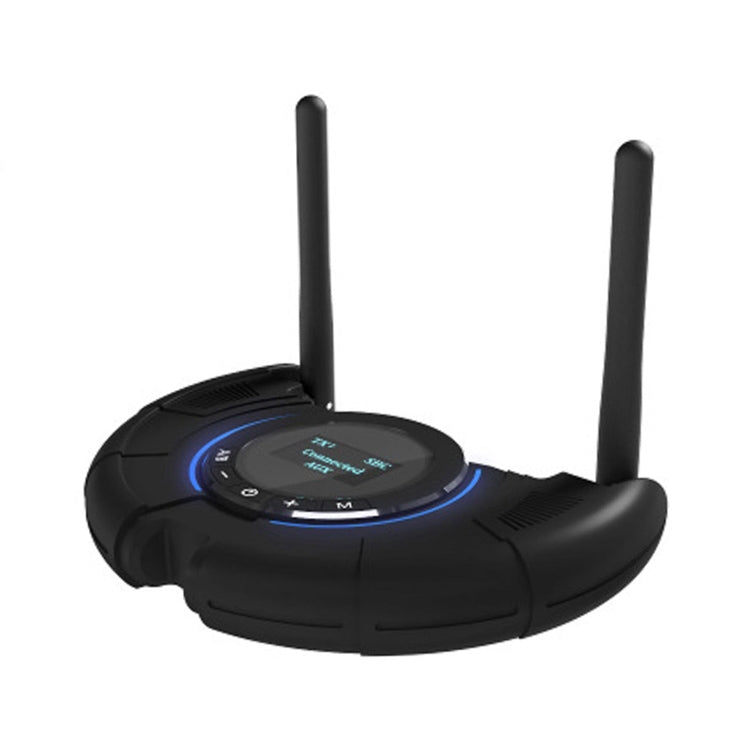 TX800 Bộ phát thu âm thanh Bluetooth 5.0 sợi quang với ăng-ten kép & màn hình OLED