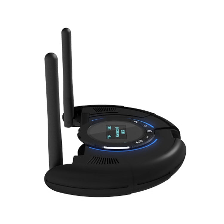 TX800 Bộ phát thu âm thanh Bluetooth 5.0 sợi quang với ăng-ten kép & màn hình OLED