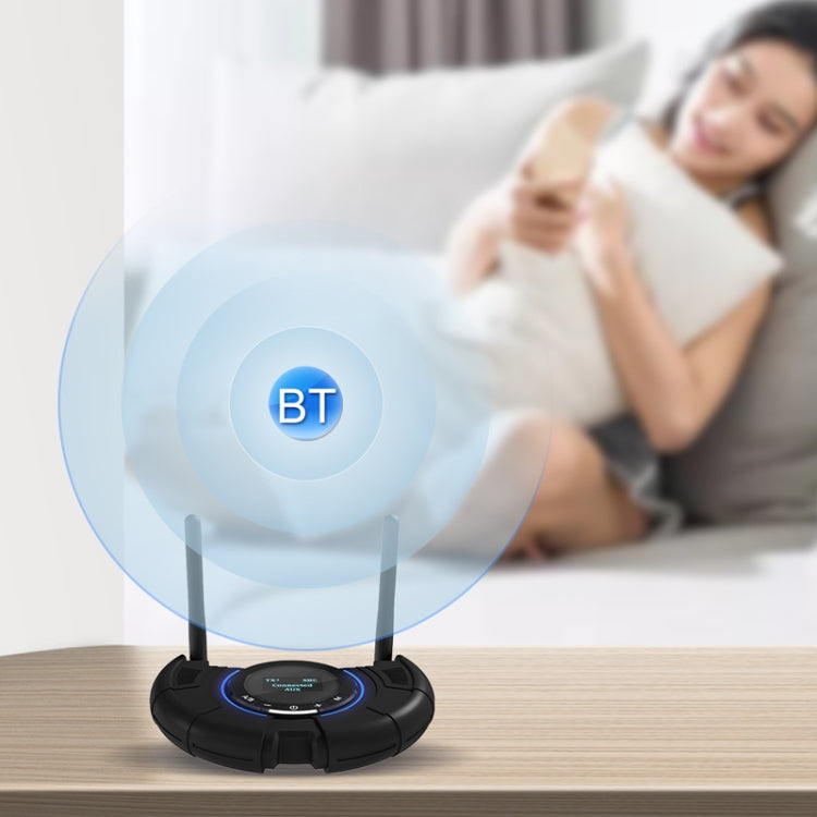 TX800 Bộ phát thu âm thanh Bluetooth 5.0 sợi quang với ăng-ten kép & màn hình OLED