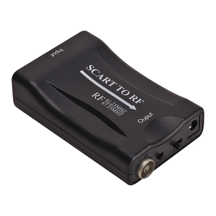 Bộ chuyển đổi video SCART sang RF, hỗ trợ RF 67.25MHz, 61.25MHz, SCART sang RF
