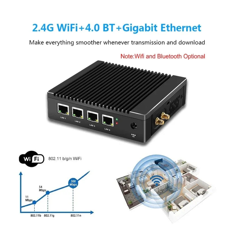 Máy tính Mini K660G4 hệ điều hành Windows và Linux, Bộ xử lý Intel Celeron N2840 bốn nhân 2M Cache, 1.83GHz, lên đến 2.25GHz, RAM 8GB + SSD 128GB, phích cắm US, 8GB+128GB phích cắm AU, 8GB+128GB phích cắm EU, 8GB+128GB phích cắm UK, 8GB+128GB phích cắm US