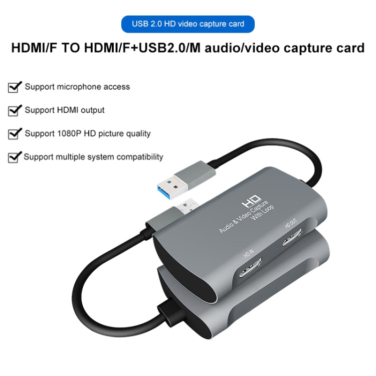 Hộp ghi hình video Z31 HDMI cái sang HDMI cái + Âm thanh + USB 2.0, Z31