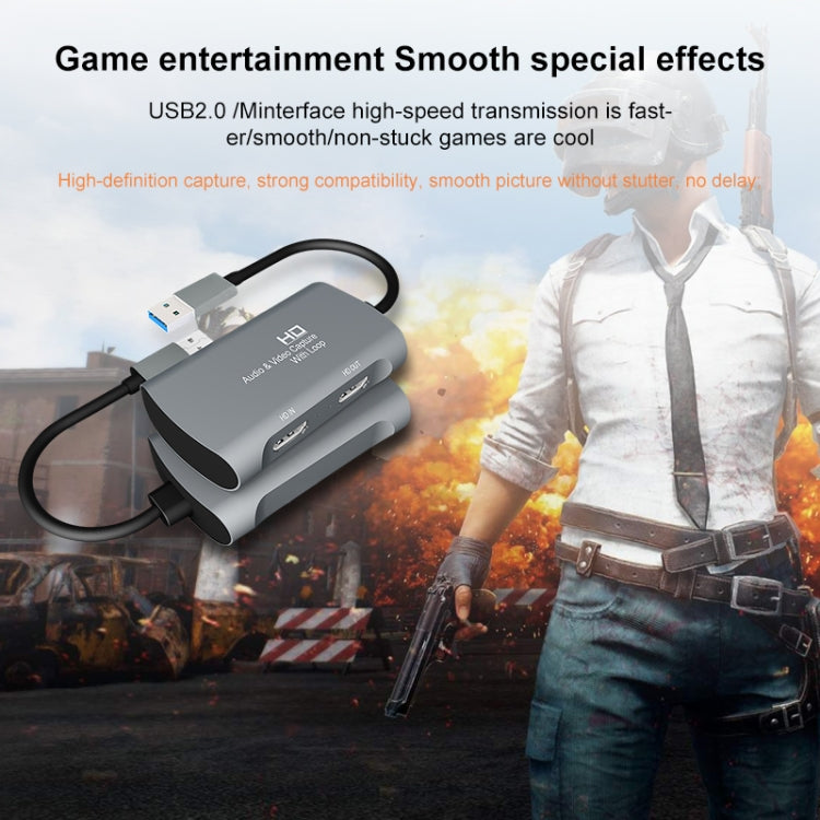 Hộp ghi hình video Z31 HDMI cái sang HDMI cái + Âm thanh + USB 2.0, Z31