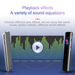 Bút ghi âm điều khiển giọng nói MP3 chơi ngoài Q33, giảm tiếng ồn độ nét cao, 8G, hỗ trợ bảo vệ mật khẩu & ghi âm một chạm, 8G