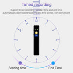 Bút ghi âm điều khiển giọng nói MP3 chơi ngoài Q33, giảm tiếng ồn độ nét cao, 8G, hỗ trợ bảo vệ mật khẩu & ghi âm một chạm, 8G