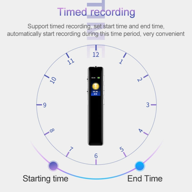 Bút ghi âm điều khiển giọng nói MP3 chơi ngoài Q33, giảm tiếng ồn độ nét cao, 8G, hỗ trợ bảo vệ mật khẩu & ghi âm một chạm, 8G