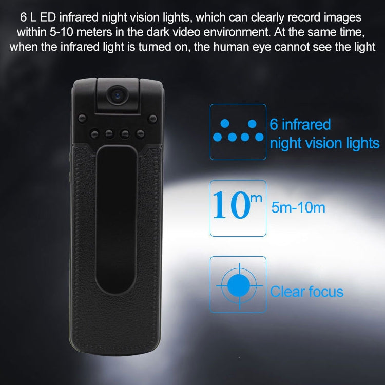Bút ghi hình camera HD 1080P thiết kế kẹp sau B18, hỗ trợ phát hiện chuyển động / nhìn ban đêm hồng ngoại / camera xoay 180 độ / thẻ TF