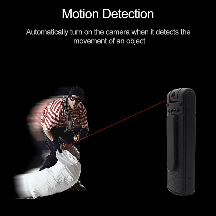 Bút ghi hình camera HD 1080P thiết kế kẹp sau B18, hỗ trợ phát hiện chuyển động / nhìn ban đêm hồng ngoại / camera xoay 180 độ / thẻ TF