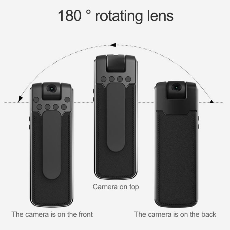 Bút ghi hình camera HD 1080P thiết kế kẹp sau B18, hỗ trợ phát hiện chuyển động / nhìn ban đêm hồng ngoại / camera xoay 180 độ / thẻ TF